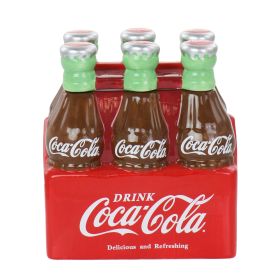 Coca-Cola Six Pack Durastone Snack Jar with Lid