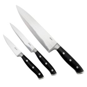 Oster Ginley 3 Piece Stainless Steel Cutlery Set in Black