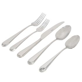 Gibson Elite Claudine 20 Piece Stainless Steel Flatware Set in Silver