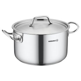 Korkmaz Gastro Proline 2.7 Liter Stainless Steel Casserole with Lid in Silver