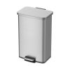 Better Homes & Gardens 13.2 Gallon Rectangular Stainless Steel Trash Can, Kitchen Step Trash Can