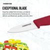 Farberware Professional 3-inch Ceramic Paring Kitchen Knife with Red Blade Cover