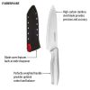 Farberware 6-inch Chef Knife with Edgekeeper Self Sharpening Sleeve, Stamped Stainless Steel Handle