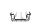 Oceanstar Stackable Metal Wire Storage Basket Set for Pantry, Countertop, Kitchen or Bathroom ‚Äì Black, Set of 2