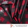 Muwago Christmas Snow Plaid Printed Tablecloth, Spill-Proof and Water Resistance Table Cloth for Christmas Dinner, Holiday and Family Gatherings